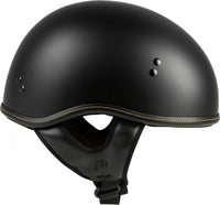 .357 Solid Half Helmet Matte Black