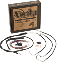 Burly Cntrl Kit 14" Ape Stainless