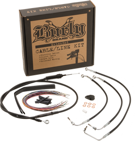 Burly Cntrl Kit 14" Ape Stainless