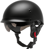 Hh 65 Half Helmet Full Dressed Matte Black