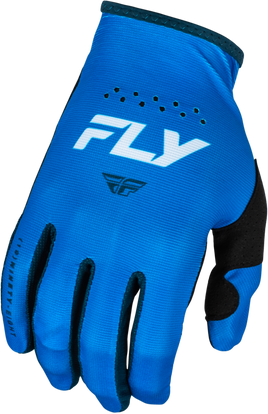 Fly Lite Gloves Blue/White - Santa Clara Cycle