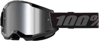 Strata 2 Goggle Black Mirror Silver Lens
