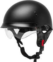 Hh 65 Half Helmet Full Dressed Matte Black