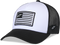 Flag Snapback Hat White/Black