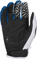 Kinetic Center Gloves White/Navy Sm