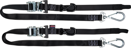 Tie Down Rat Sec Hooks/Swivel 1.5"X6' Blk/Blk W/Storage Bag