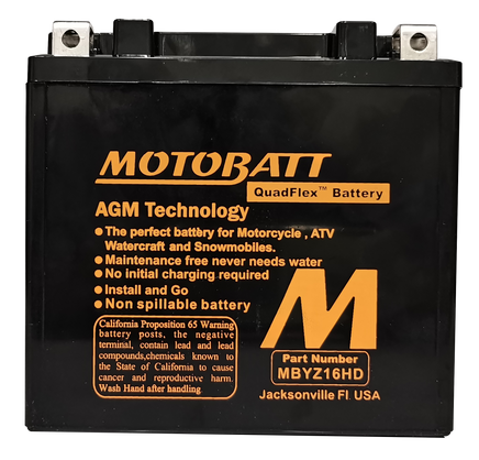 Battery Mbyz16hd Sealed Factory Activated