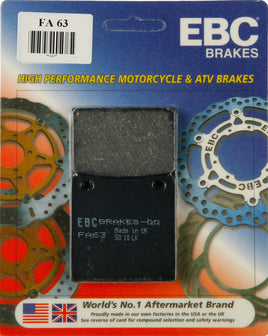EBC FA63 Suzuki SV - GSXR rear motorcycle pads