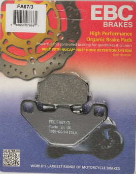 EBC FA67-3 Ninja 500 rear motorcycle pads