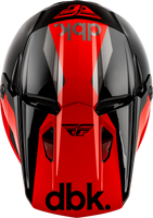 Kinetic Dbk Helmet Black/Red/Grey Md