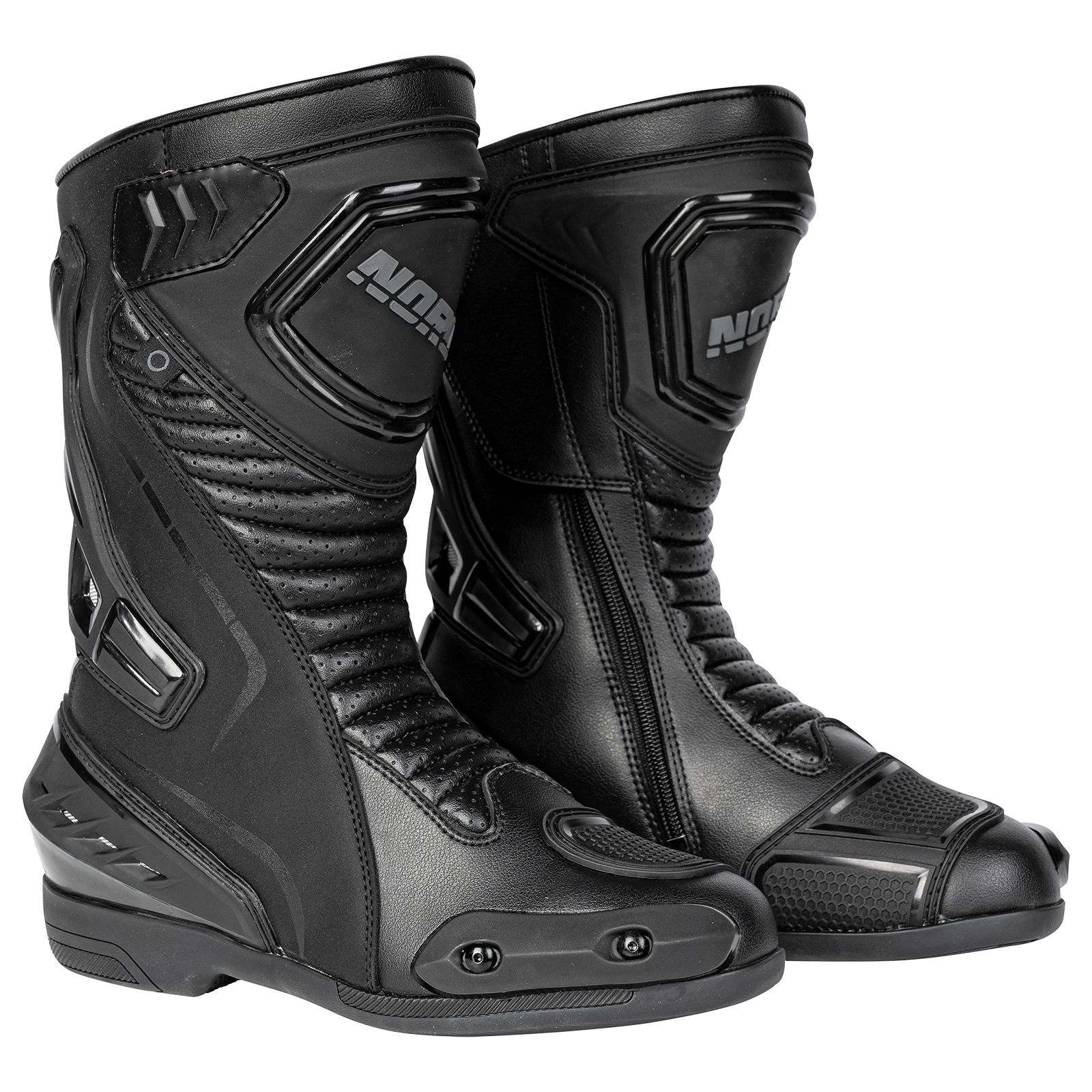 zipper motorcycle boots
