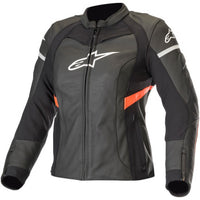 Stella Kira Women's Leather Jacket - Black/Red - US 8 / EU 44