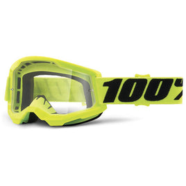 100% Strata 2 Yellow Goggles