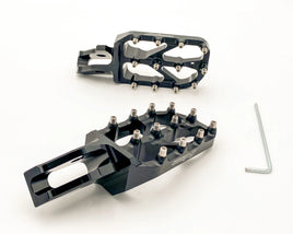 Warp9Racing Surron Ultra Bee Elite Foot Pegs Black