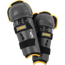 ThorX Sector GP Charcoal/Yellow Knee Guard