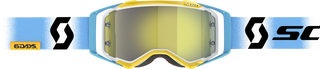Scott Prospect 6 Days Le Goggle 2023 Argentina Wht/Blu Ylw Chrome W - Santa Clara Cycle