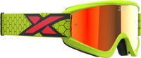 Flat Out Mirror Goggle Flo Ylw/Blk/Fire Rd Red Mirror