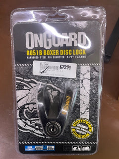 OnGuard Boxer 8051BLK 5.5mm Pin Disc Lock - Santa Clara Cycle