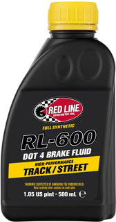 Red Line Rl 600 Dot 4 Syn  Brake Fluid 500ml 6/Case - Santa Clara Cycle