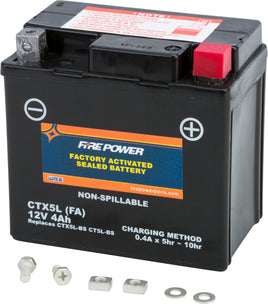 Firepower Battery Ctx5l Sealed Factory Activated - Santa Clara Cycle