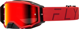 Fly Racing Zone Pro Goggle Red W/ Red Mirror/Smoke Lens - Santa Clara Cycle