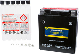 Firepower CTX7L-BS Maintenance Free Battery Ninja 250