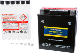 Firepower CTX7L-BS Maintenance Free Battery Ninja 250 - Santa Clara Cycle