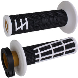 Emig 2.0   V2 Lock On Grip Black/White - Santa Clara Cycle