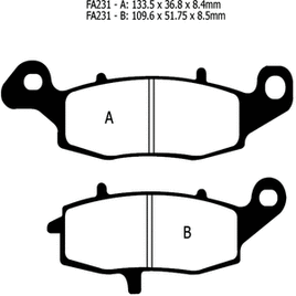 EBC FA231 Suzuki SV - Kawasaki Vulcan motorcycle pads - Santa Clara Cycle-Store