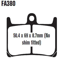 EBC FA380HH R6 - R1 Motorcycle Brake Pads - Santa Clara Cycle-Store