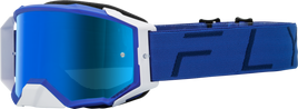 Fly Racing Zone Pro Goggle Blue W/ Sky Blue Mir/Sky Blue Lens - Santa Clara Cycle