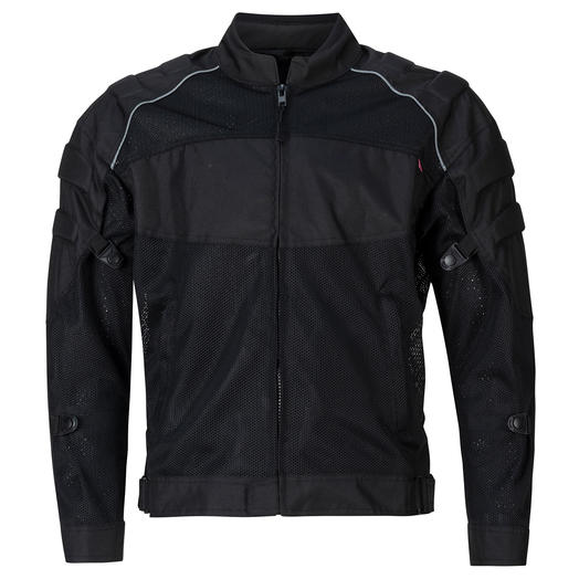 ジャケット・アウター knuthmarf layered motorcycle coat black Noru Kaze Black Mesh Motorcycle Jacket| Santa Clara Cycle